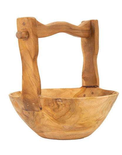 Dienblad Timbo Teak 32×25×27 cm