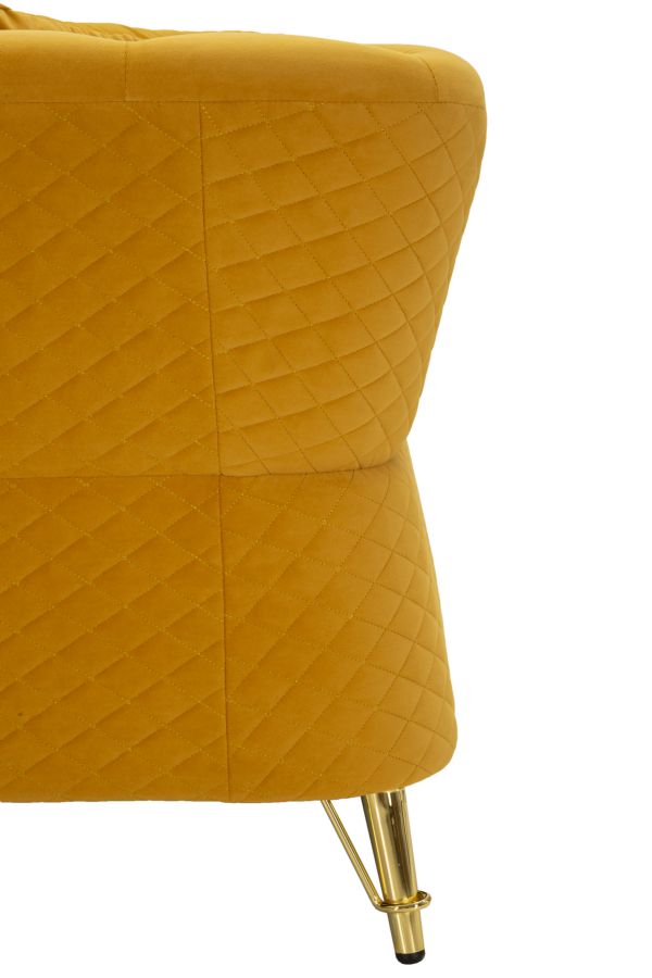 Bank Emy Mustard With Cushions 162×83×76 cm