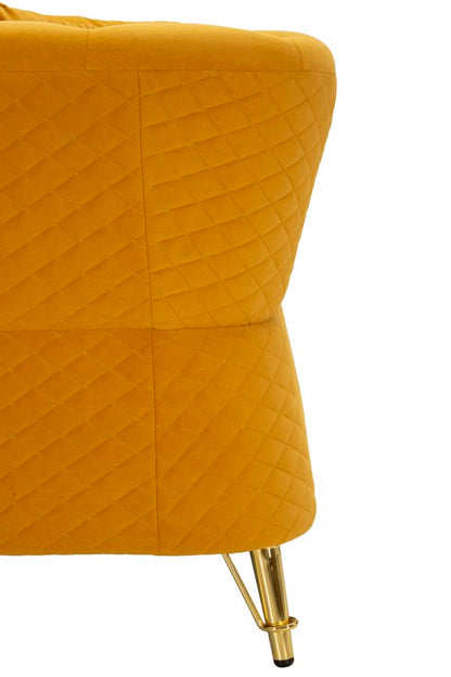 Bank Emy Mustard With Cushions 162×83×76 cm