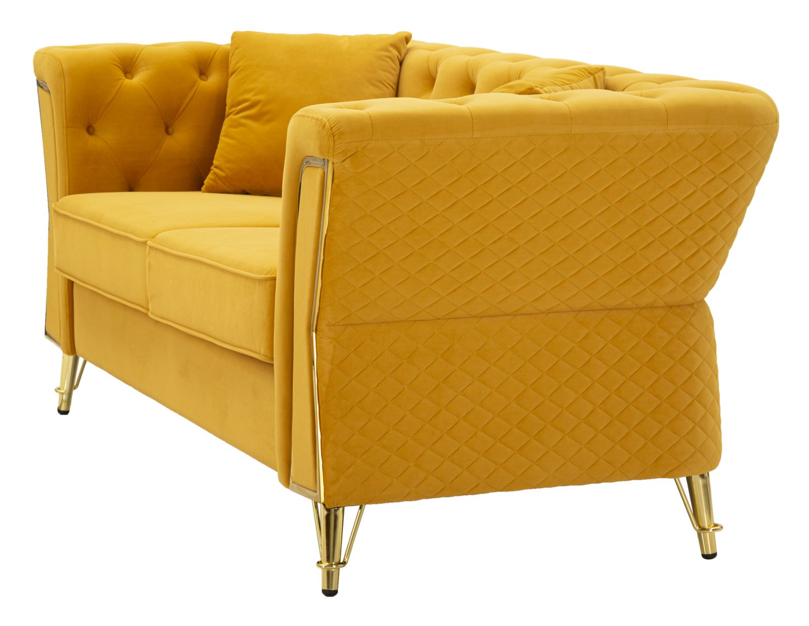 Bank Emy Mustard With Cushions 162×83×76 cm