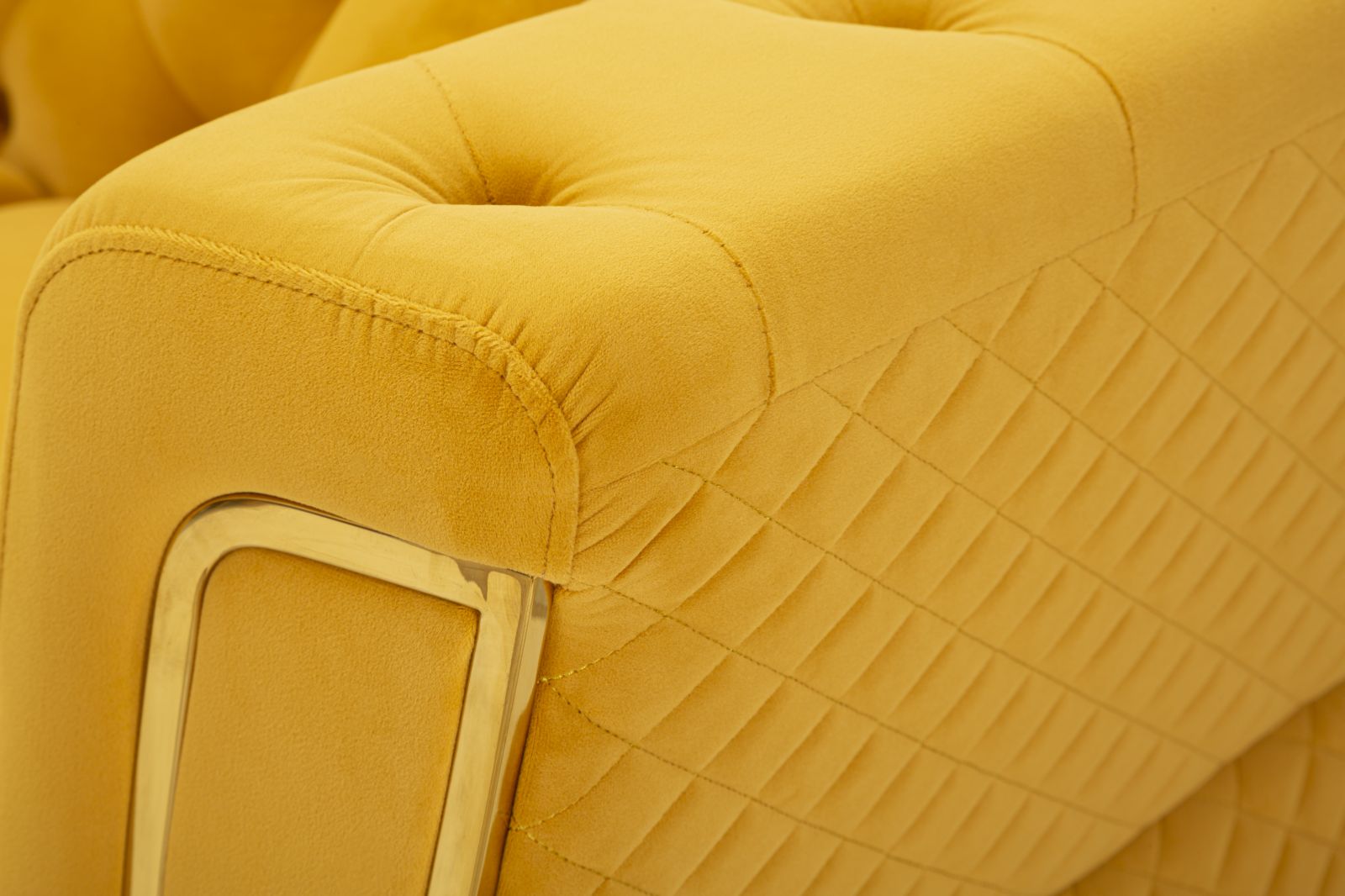Bank Emy Mustard With Cushions 162×83×76 cm