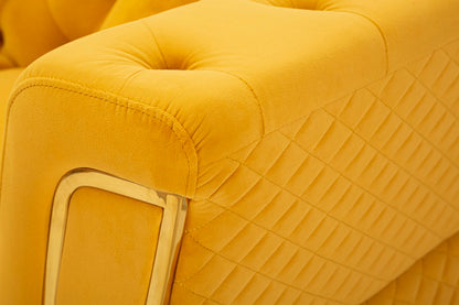 Bank Emy Mustard With Cushions 162×83×76 cm