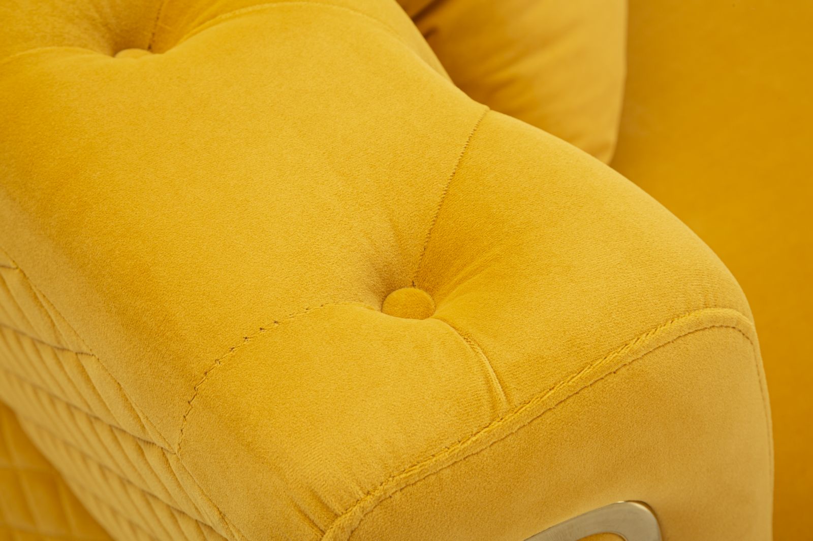 Bank Emy Mustard With Cushions 162×83×76 cm