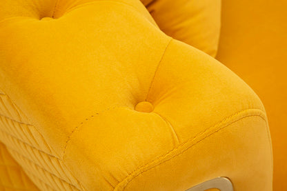 Bank Emy Mustard With Cushions 162×83×76 cm
