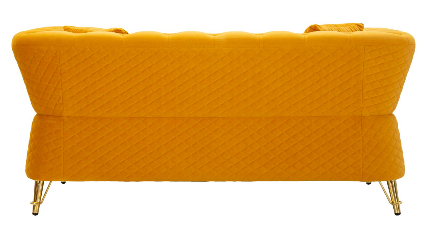 Bank Emy Mustard With Cushions 162×83×76 cm