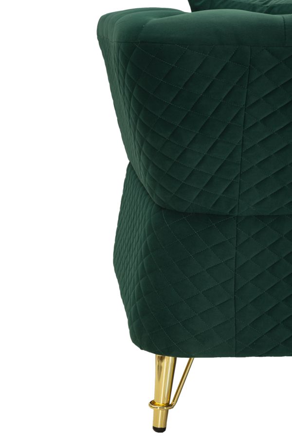 Bank Emy Green With Cushionscm 162x83x76