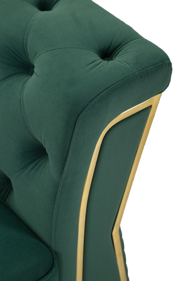 Bank Emy Green With Cushionscm 162x83x76