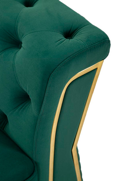 Bank Emy Green With Cushionscm 162x83x76