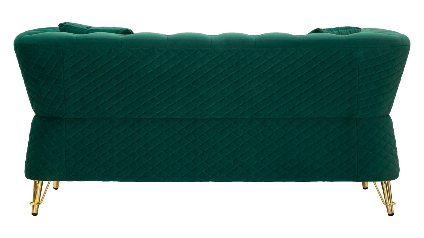Bank Emy Green With Cushionscm 162x83x76