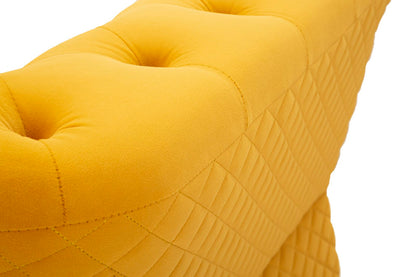 Fauteuil Emy Mustard With Cushion 104×83×76 cm