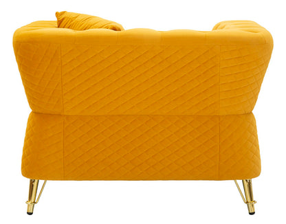 Fauteuil Emy Mustard With Cushion 104×83×76 cm