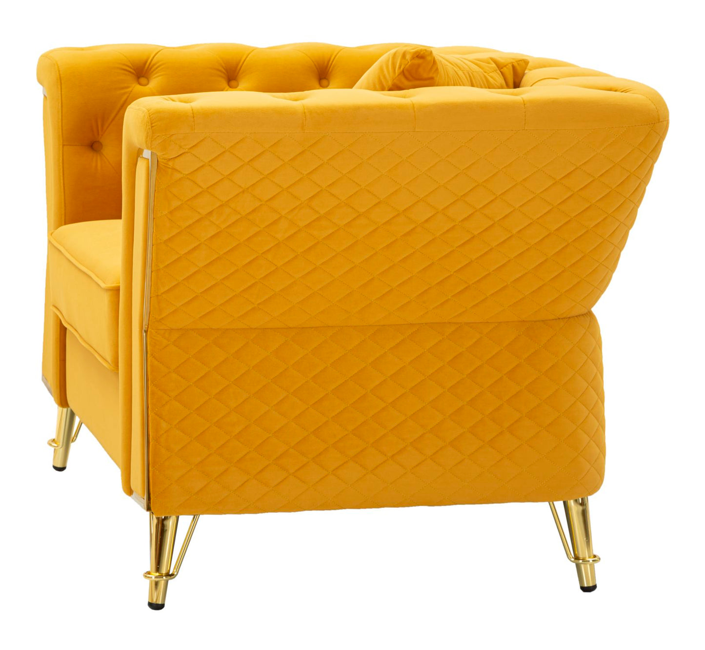 Fauteuil Emy Mustard With Cushion 104×83×76 cm
