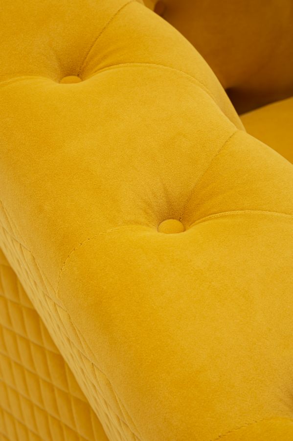 Fauteuil Emy Mustard With Cushion 104×83×76 cm