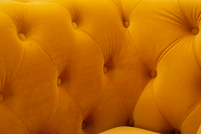 Fauteuil Emy Mustard With Cushion 104×83×76 cm