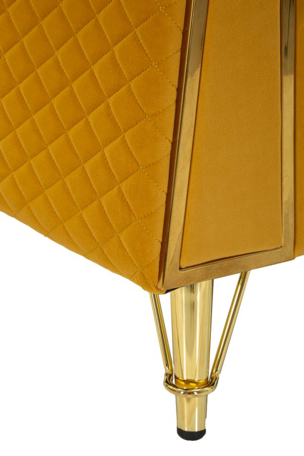 Fauteuil Emy Mustard With Cushion 104×83×76 cm