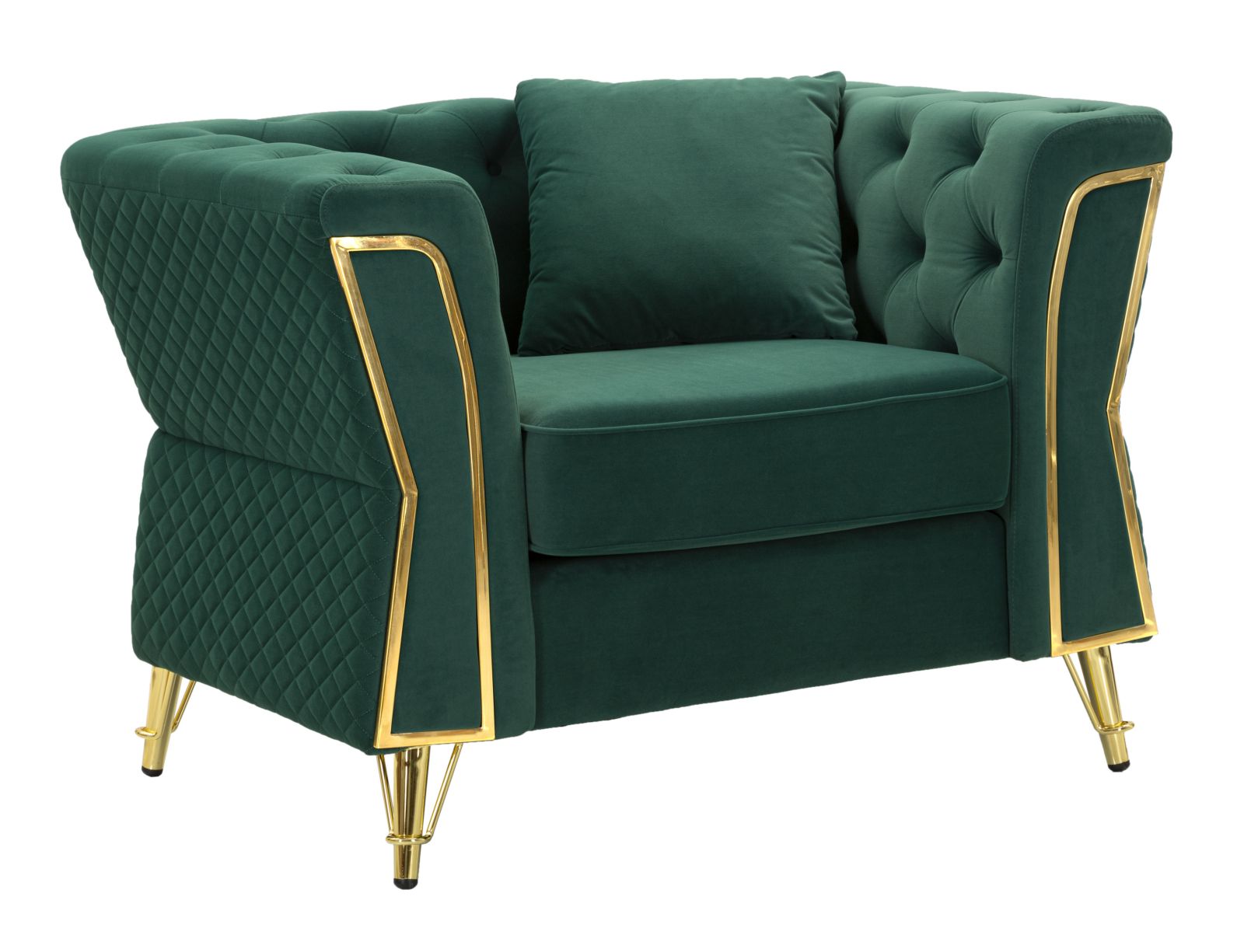 Fauteuil Emy Green With Cushion 104×83×76 cm