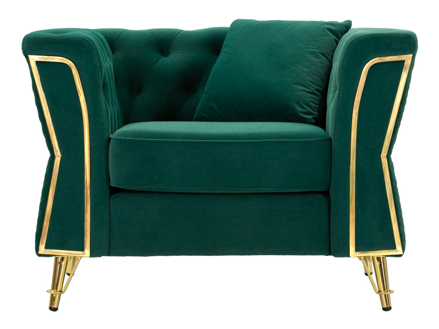Fauteuil Emy Green With Cushion 104×83×76 cm