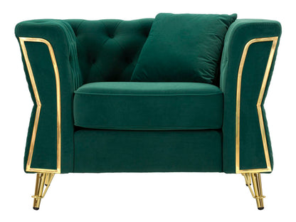 Fauteuil Emy Green With Cushion 104×83×76 cm