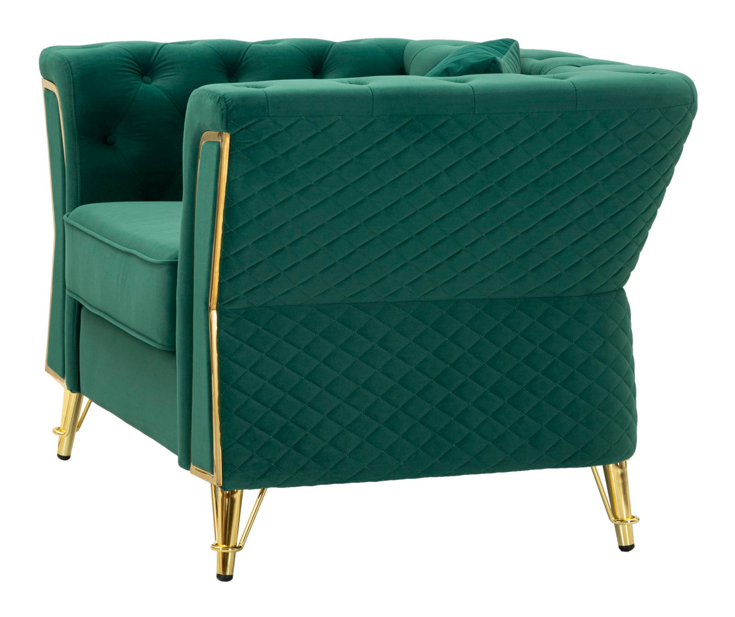 Fauteuil Emy Green With Cushion 104×83×76 cm