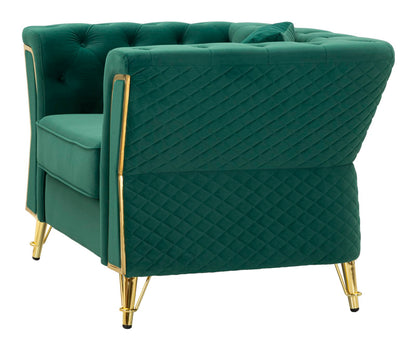 Fauteuil Emy Green With Cushion 104×83×76 cm