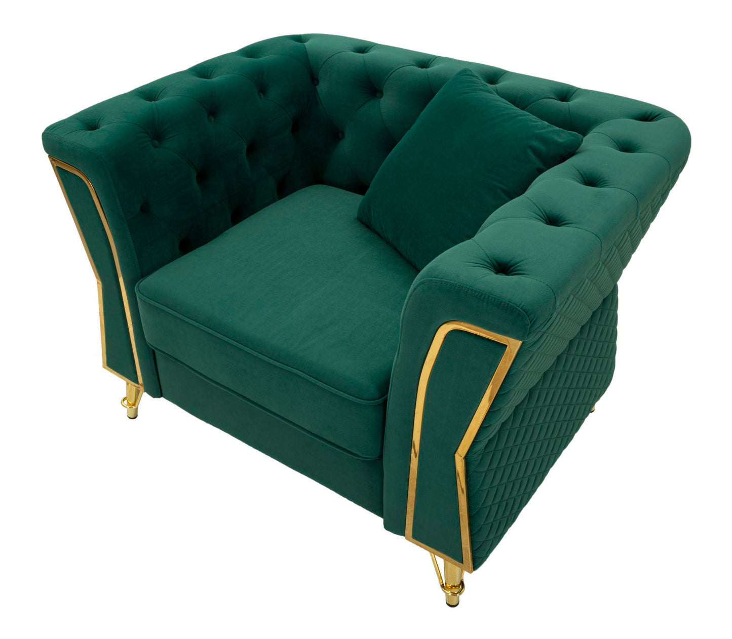 Fauteuil Emy Green With Cushion 104×83×76 cm