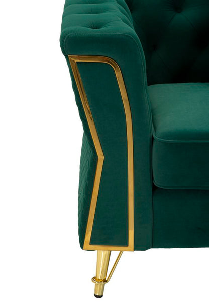 Fauteuil Emy Green With Cushion 104×83×76 cm