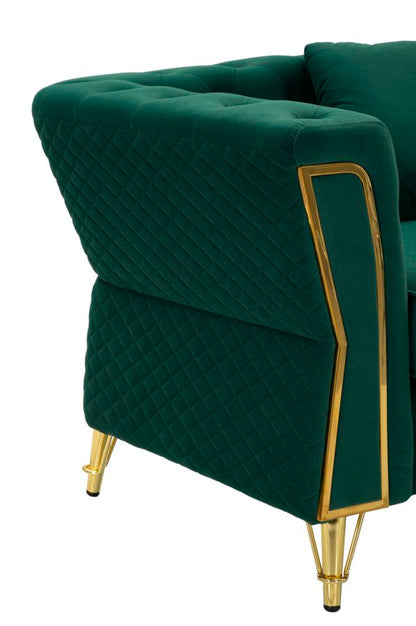Fauteuil Emy Green With Cushion 104×83×76 cm
