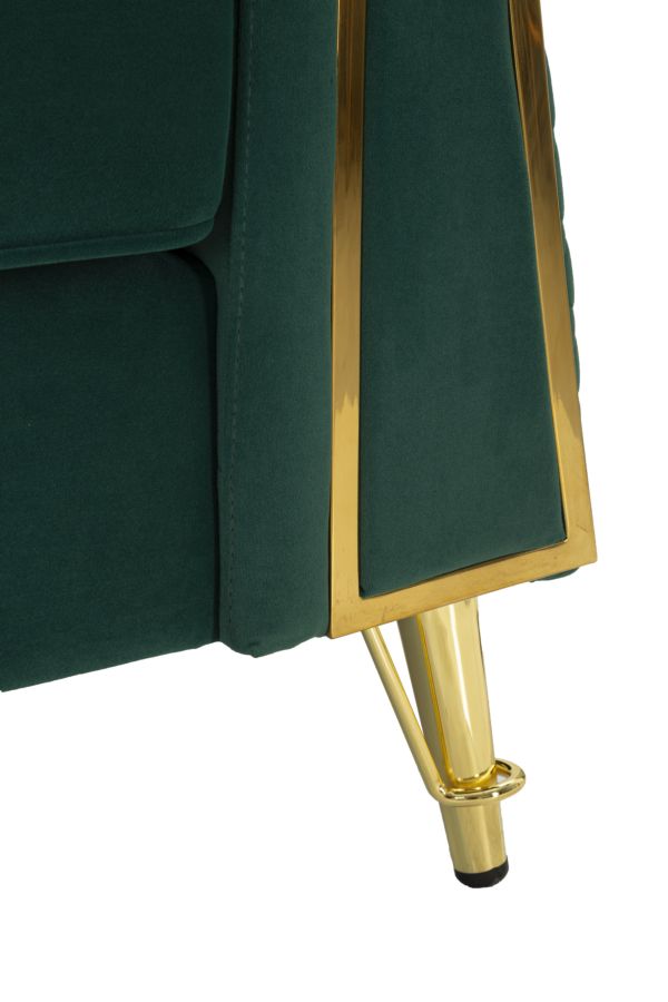 Fauteuil Emy Green With Cushion 104×83×76 cm