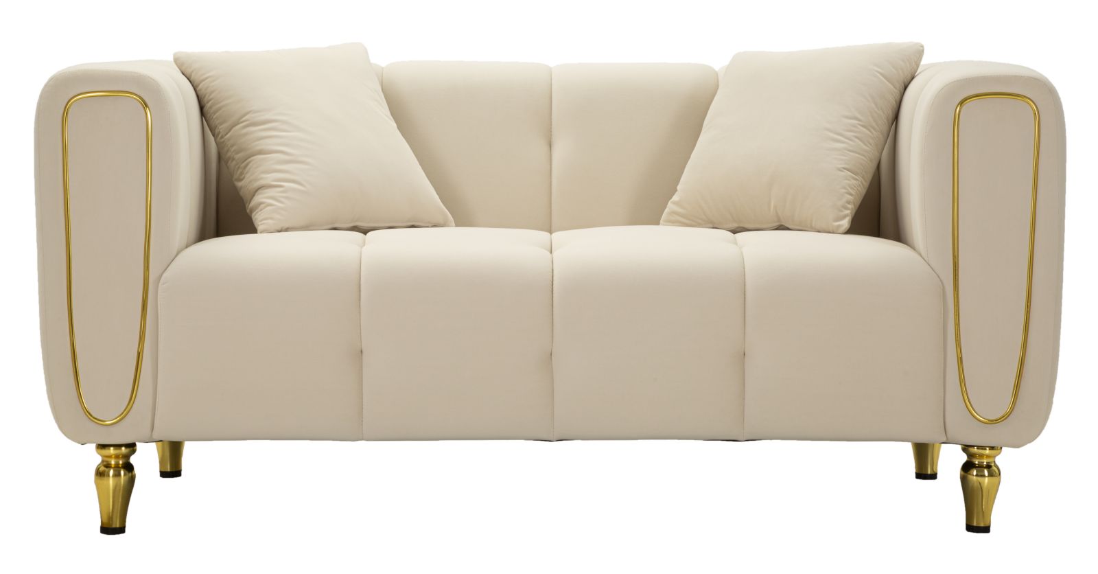 Bank Alma Cream With Cushions 155×81×71 cm