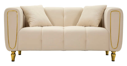Bank Alma Cream With Cushions 155×81×71 cm