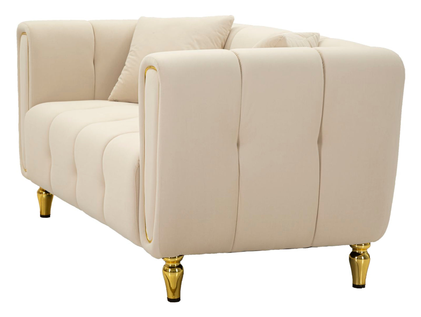Bank Alma Cream With Cushions 155×81×71 cm