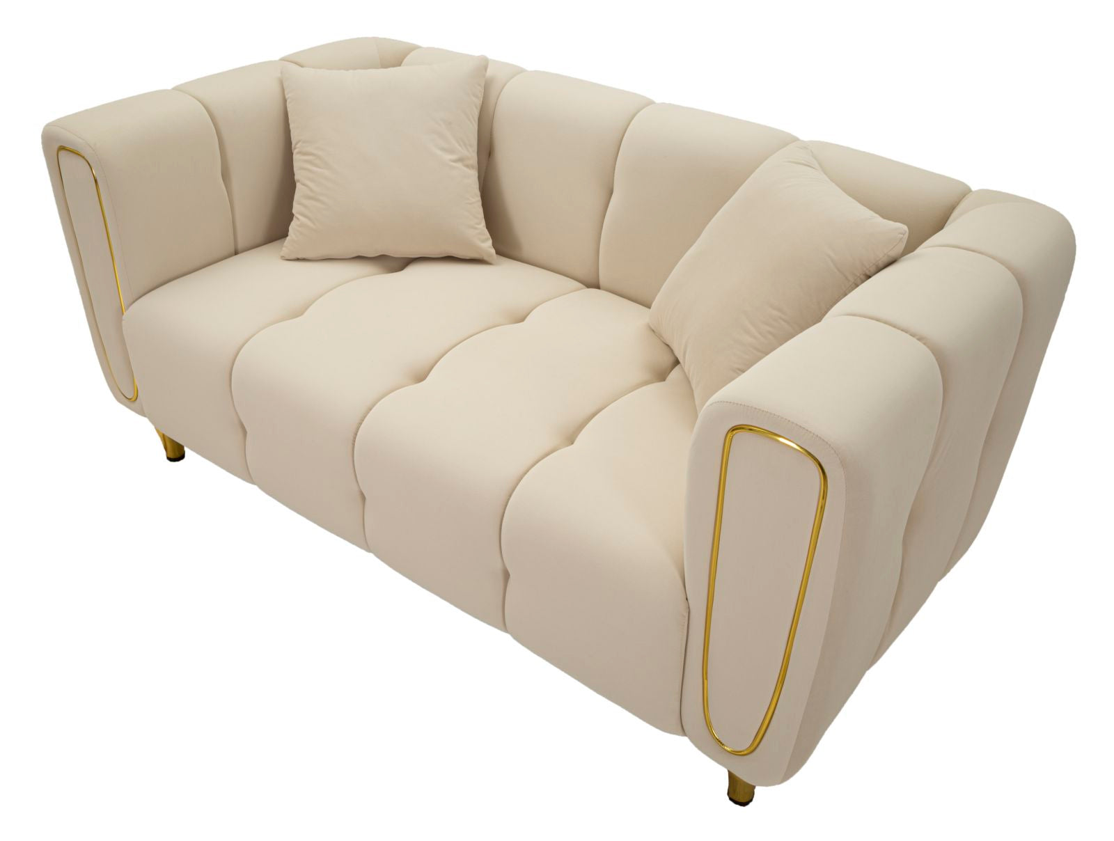 Bank Alma Cream With Cushions 155×81×71 cm