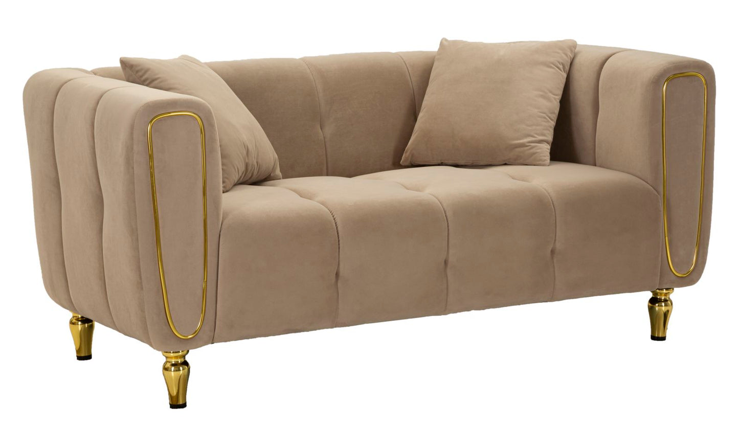 Bank Alma Grey With Cushions 155×81×71 cm