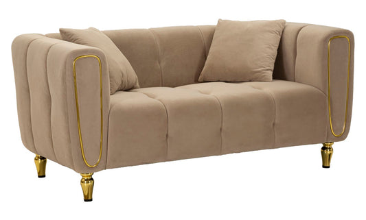 Bank Alma Grey With Cushions 155×81×71 cm