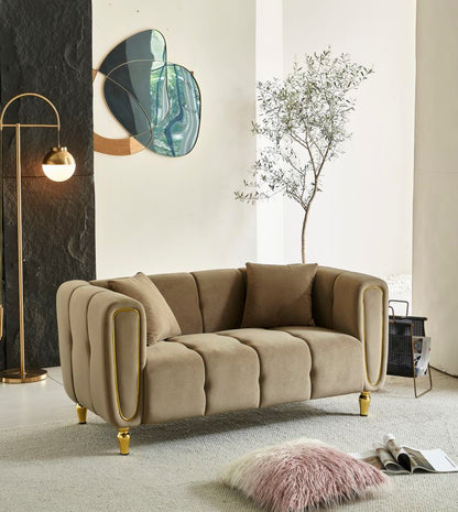 Bank Alma Grey With Cushions 155×81×71 cm
