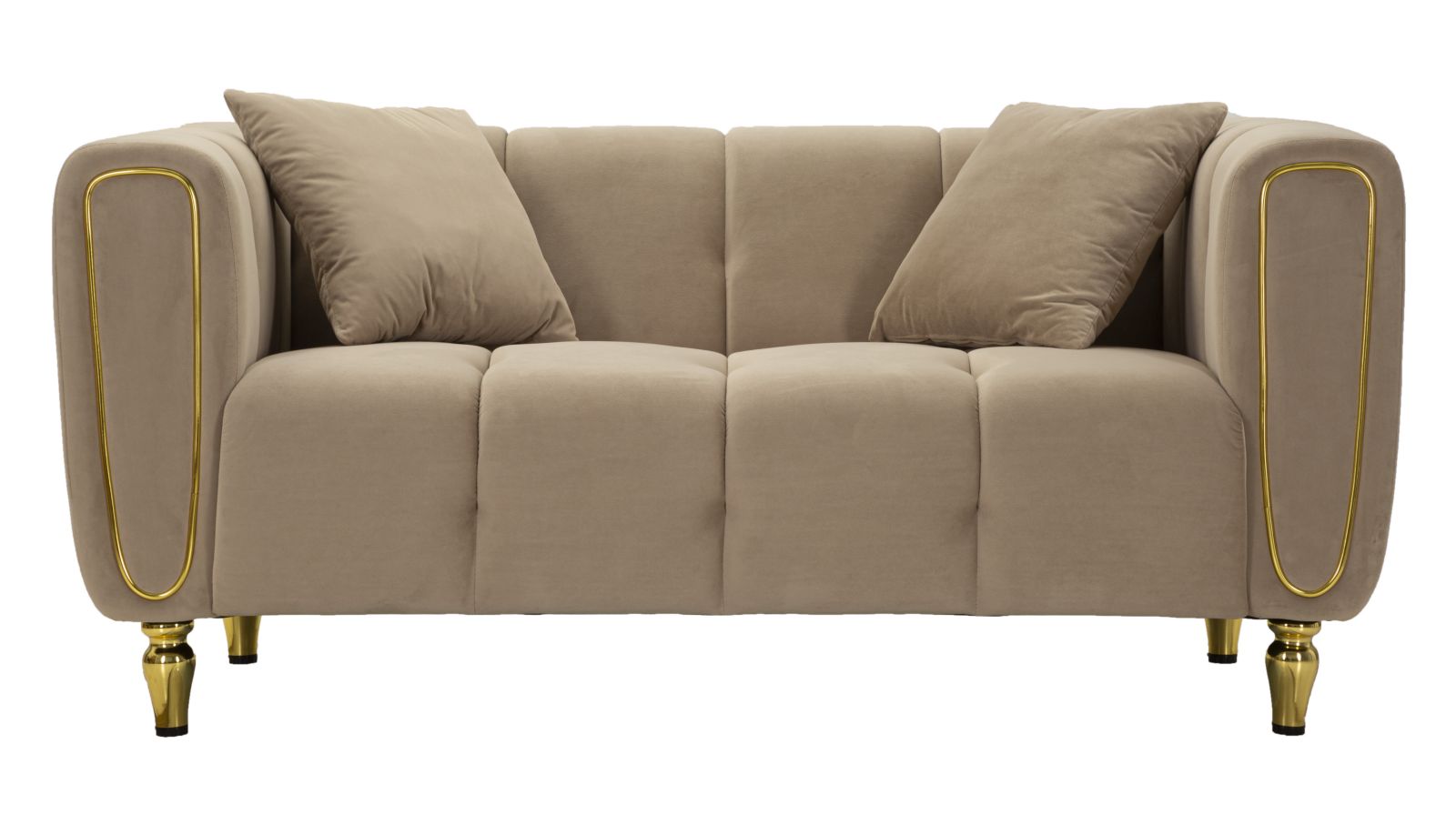 Bank Alma Grey With Cushions 155×81×71 cm