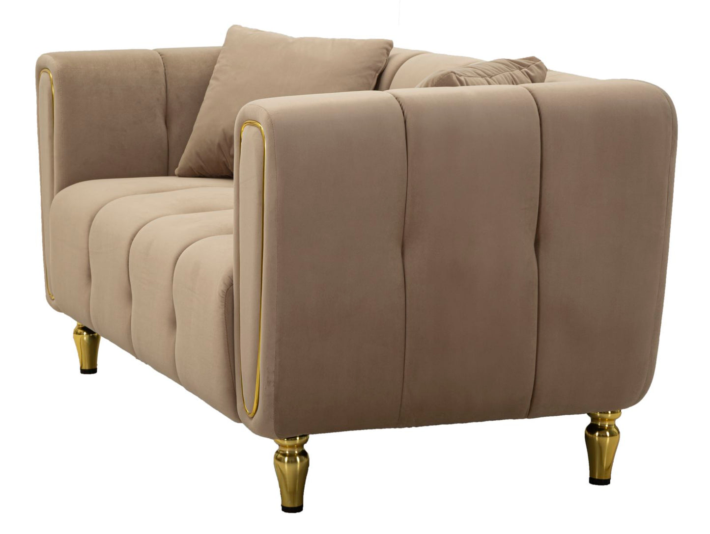 Bank Alma Grey With Cushions 155×81×71 cm