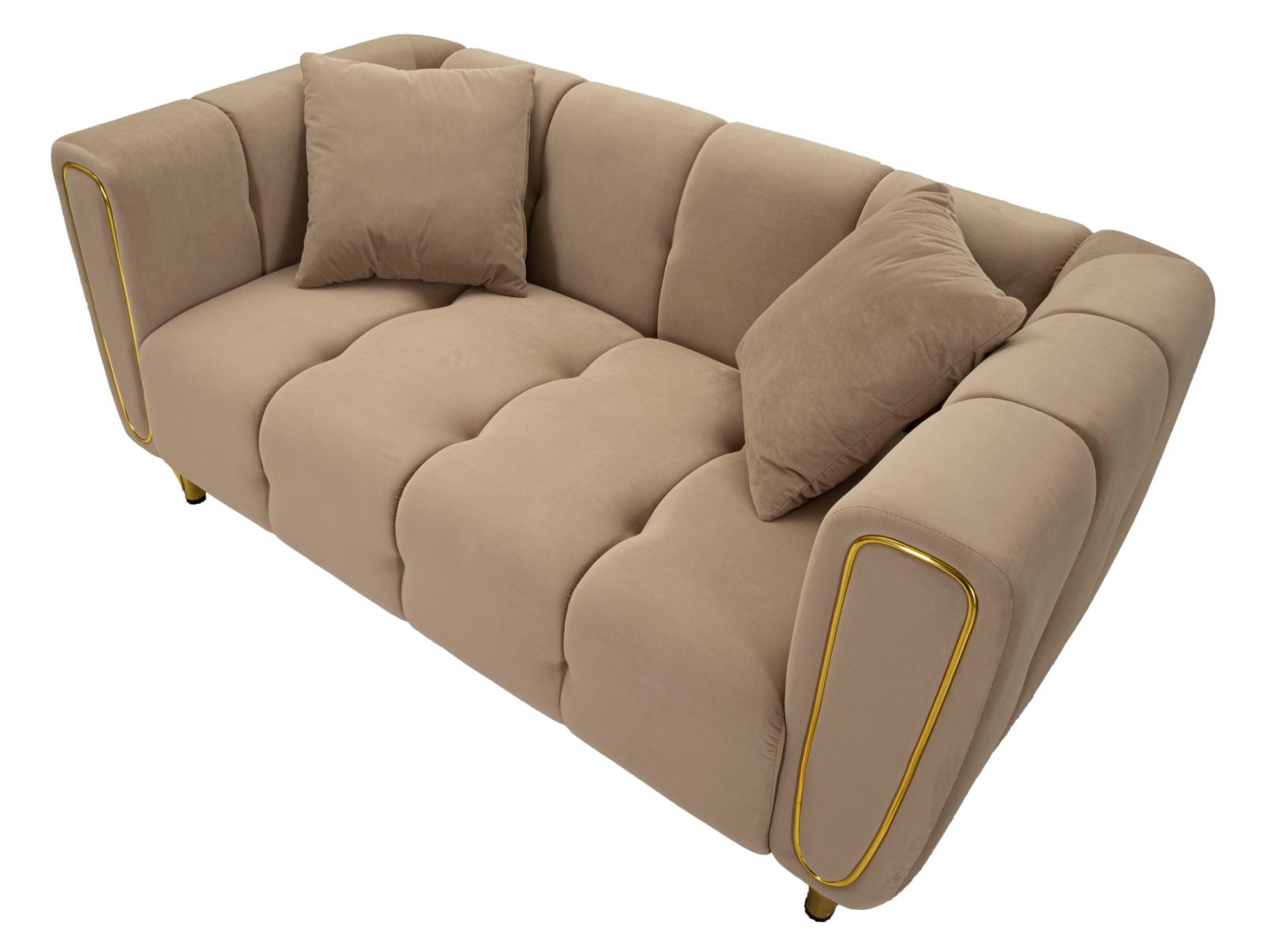 Bank Alma Grey With Cushions 155×81×71 cm
