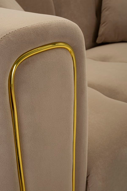 Bank Alma Grey With Cushions 155×81×71 cm