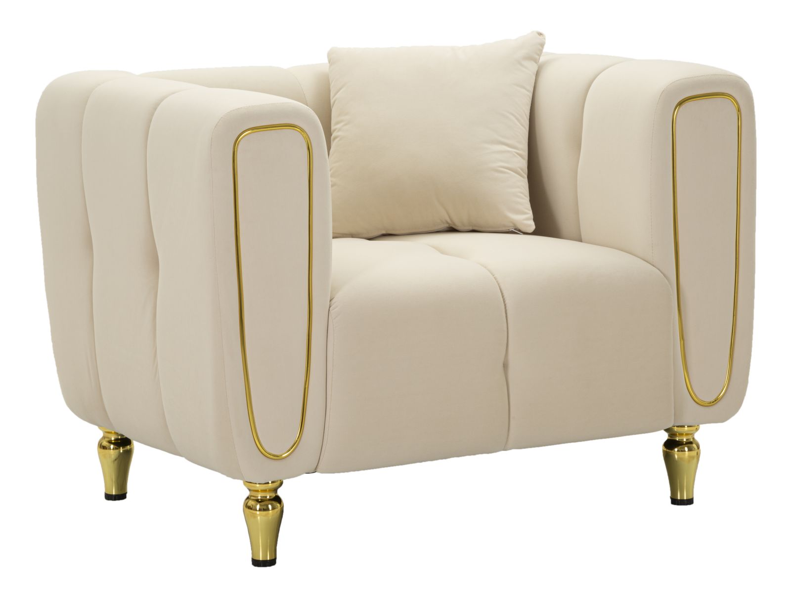 Fauteuil Alma Cream With Cushion 97×81×71 cm