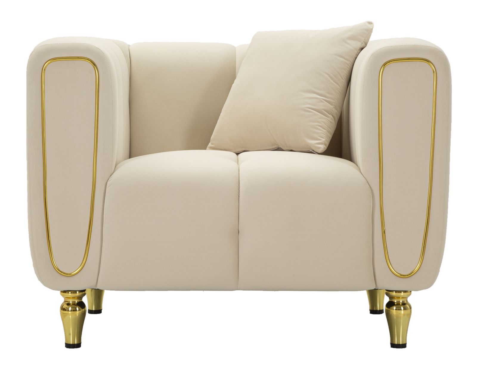 Fauteuil Alma Cream With Cushion 97×81×71 cm