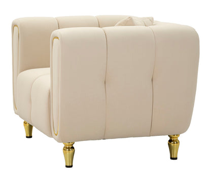 Fauteuil Alma Cream With Cushion 97×81×71 cm