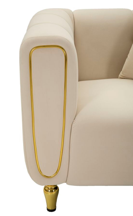 Fauteuil Alma Cream With Cushion 97×81×71 cm