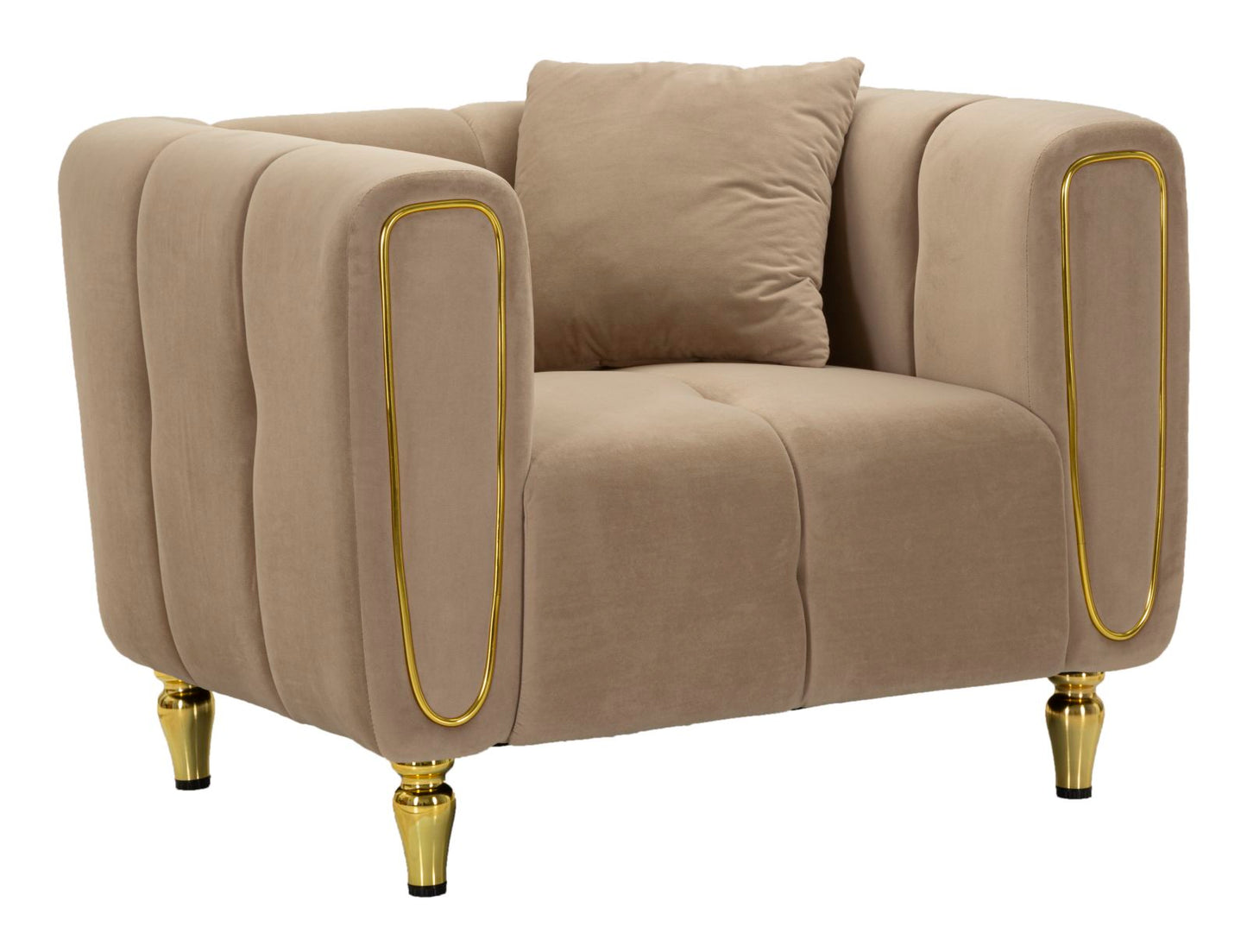 Fauteuil Alma Grey With Cushion 97×81×71 cm