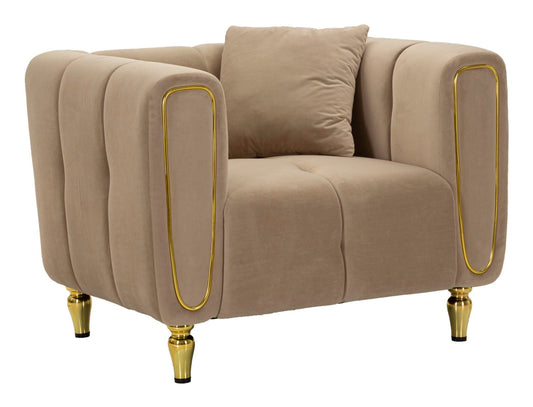 Fauteuil Alma Grey With Cushion 97×81×71 cm