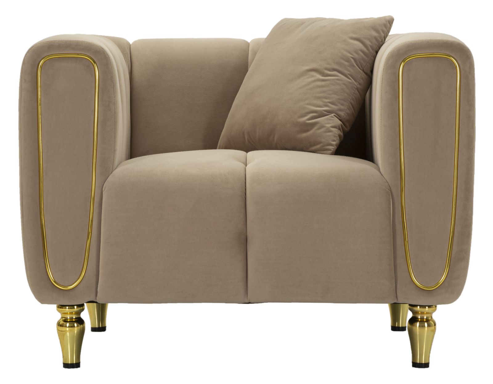 Fauteuil Alma Grey With Cushion 97×81×71 cm
