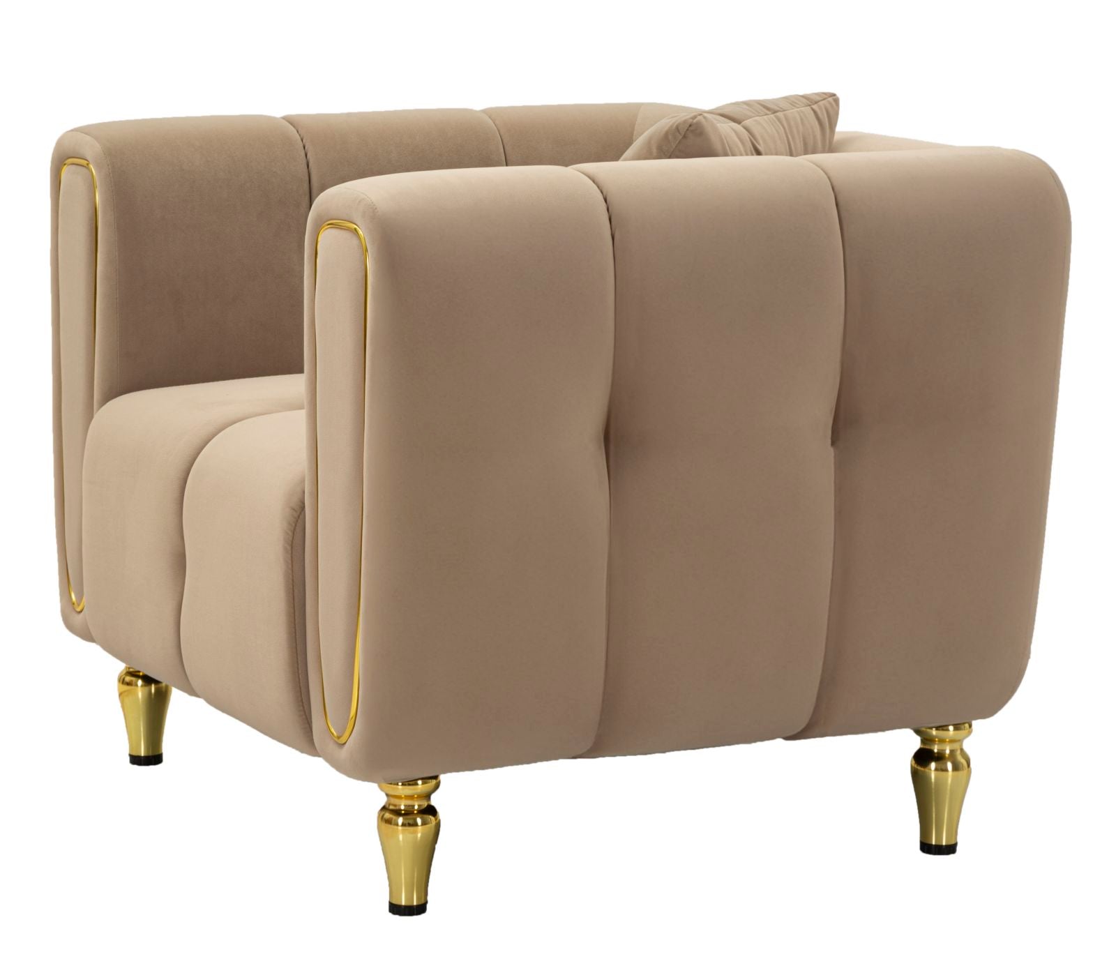 Fauteuil Alma Grey With Cushion 97×81×71 cm