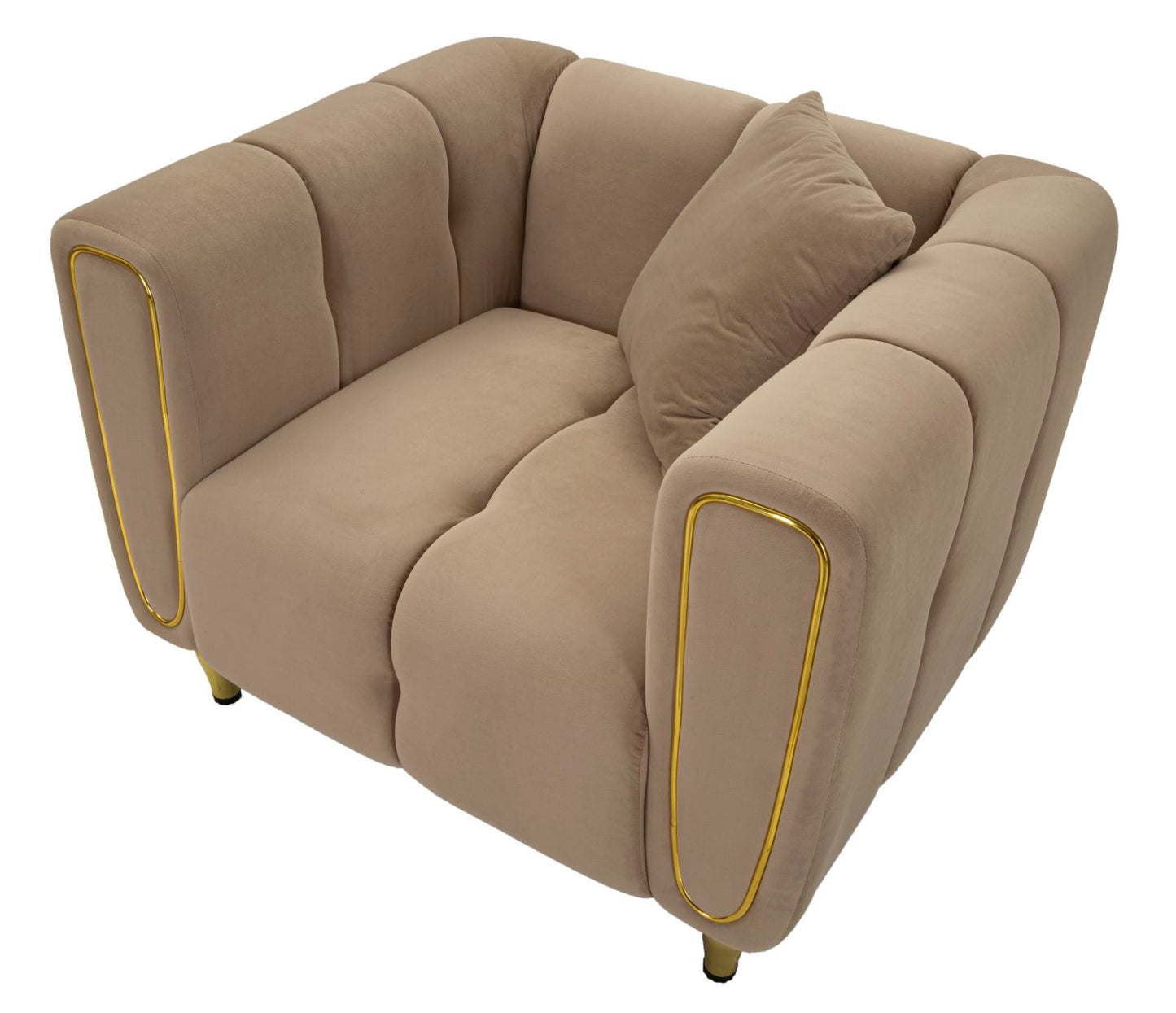 Fauteuil Alma Grey With Cushion 97×81×71 cm