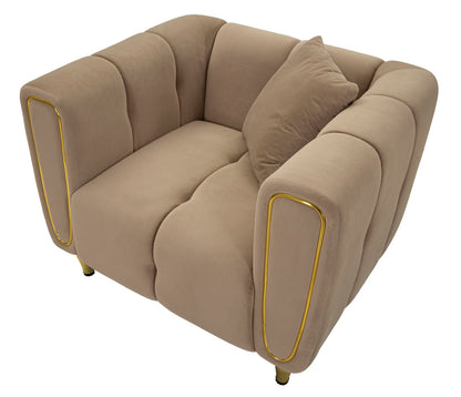 Fauteuil Alma Grey With Cushion 97×81×71 cm