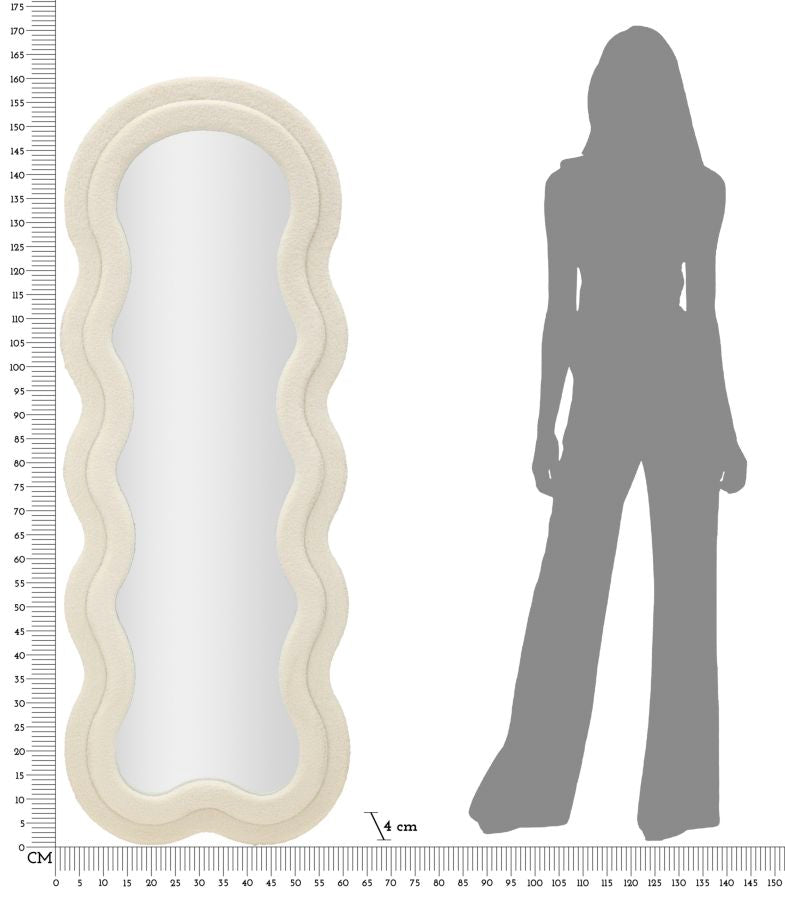Spiegel Teddy Cream 60×4×160 cm